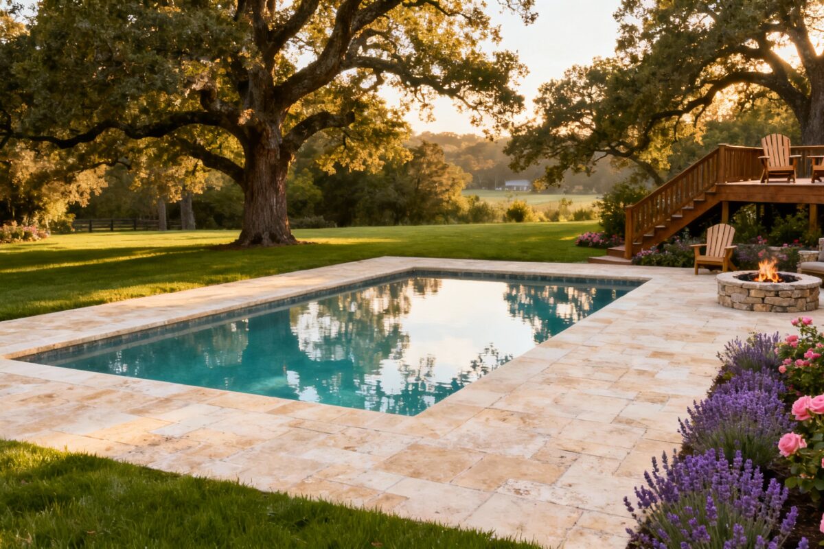 Aménagement paysager autour d'une piscine creusée : idées et conseils pratiques without any text